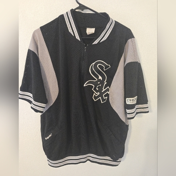 Majestic Other - Vintage Majestic CHICAGO WHITE SOX Baseball Mesh JERSEY SEWN Mens XL Warm Up